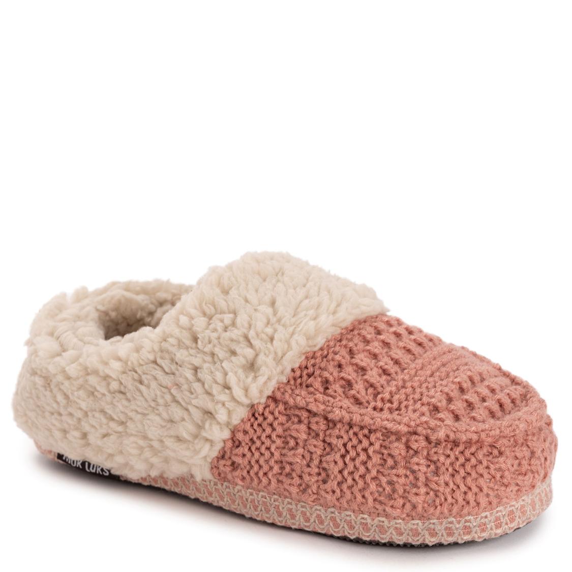 MUK LUKS Women's Orla Faux Fur Slippers - Plush Flatform Slide For Indoors & Outdoors