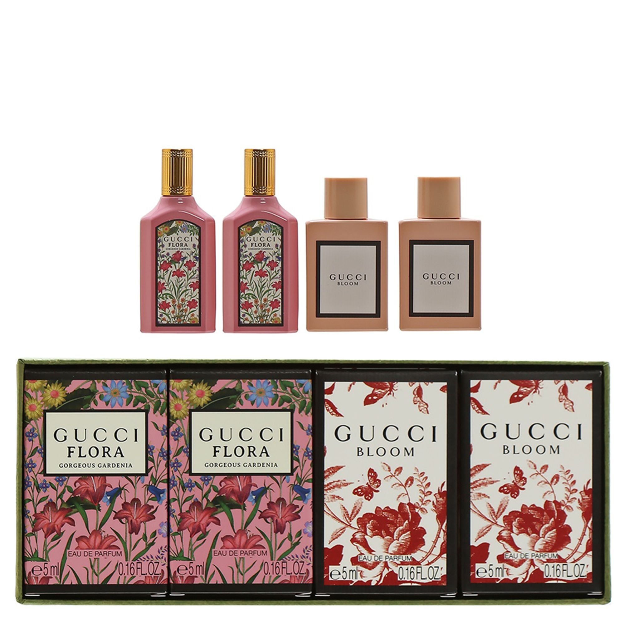 Gucci Bloom & Flora Gorgeous Gardenia 4-Pc. Mini Set for Her | Masseys
