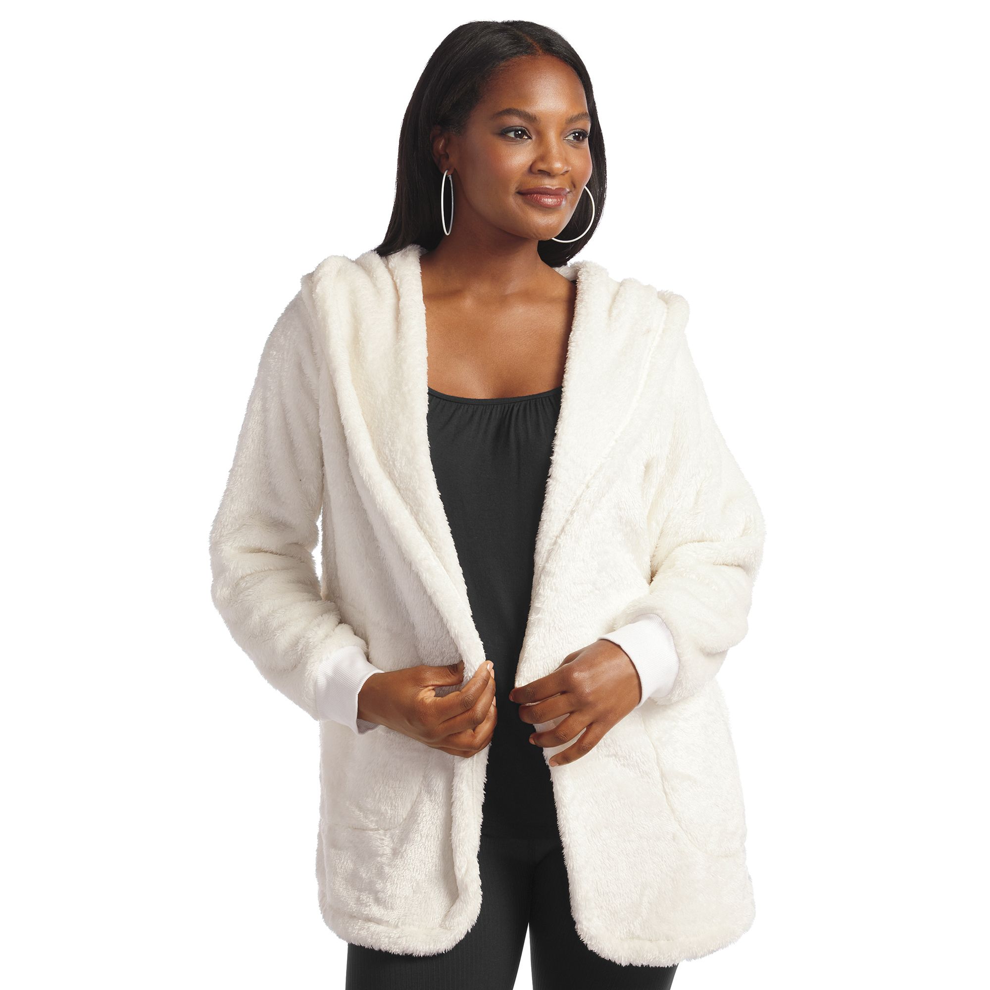 Masseys® Sherpa Hooded Cardigan | Masseys