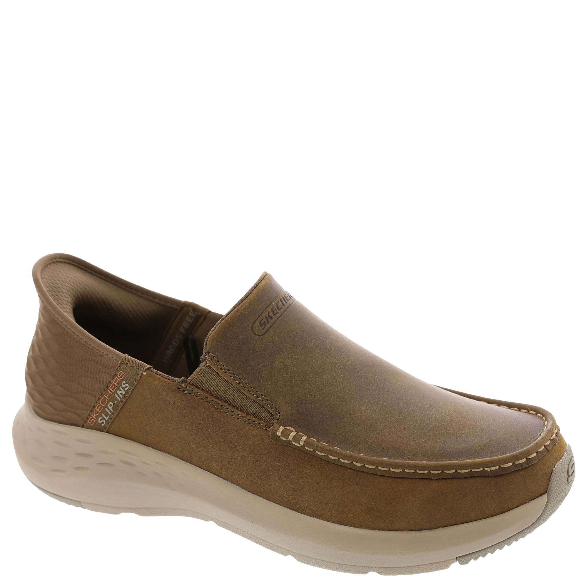 Skechers Men\'s Brown Leather Parson-Oswin Slip-ins Shoes EXTRA‎ EXTRA WIDE SZ.7 Skechers USA Slip-Ins: Parson-Oswin (Men main image 3