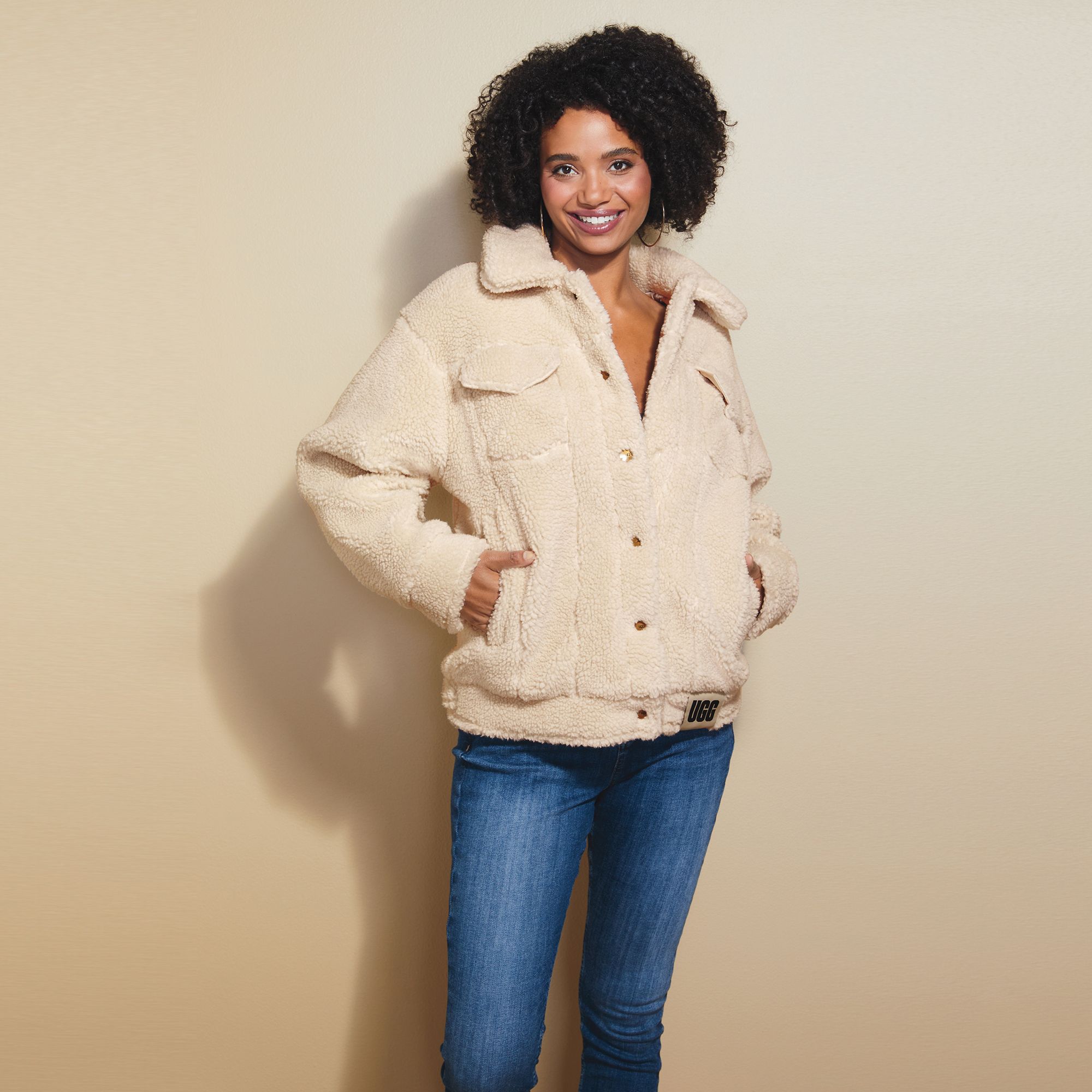 UGG® Women's Frankie Sherpa Trucker Jacket | Masseys