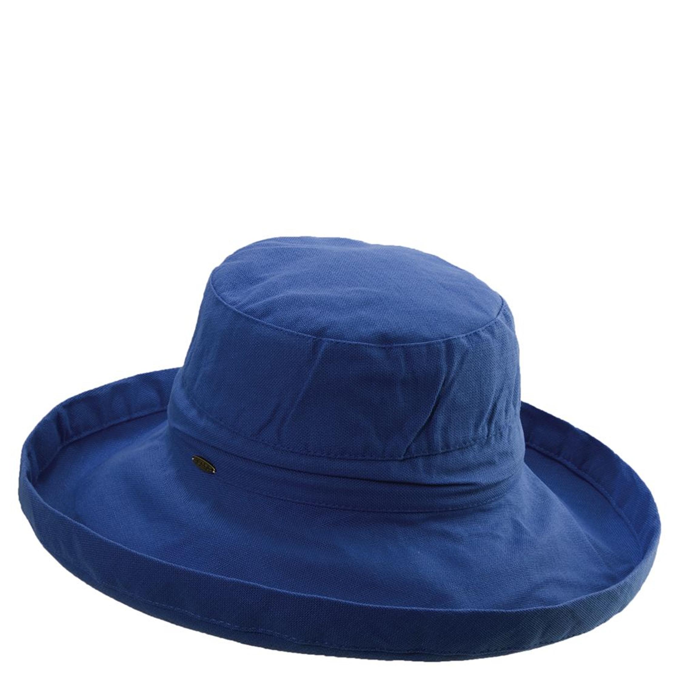 Pair of Scala womens Cotton Big Brim Hat With Inner Drawstring & Upf 50+ Rating Scala Cotton Big Brim With Inner Drawstring - Macy main image 3